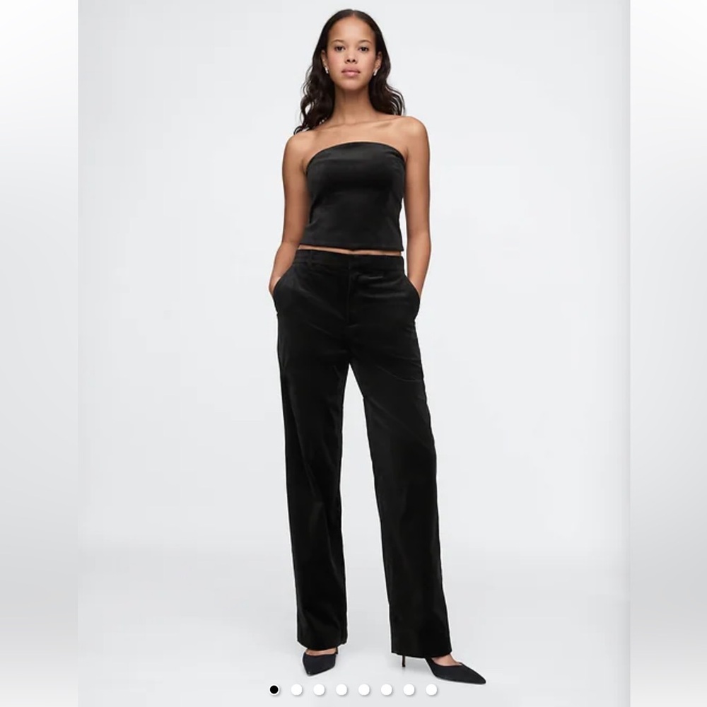 ✨GAP High Rise Velvet Straight Pants✨size 6P/6 Petite ✨NEW WITH TAGS✨